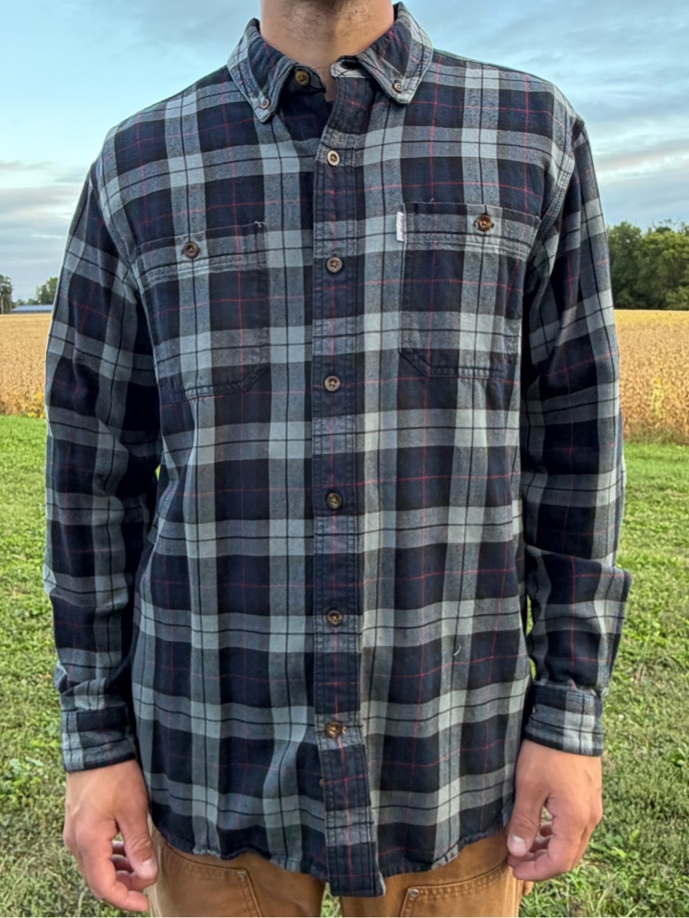 Carhartt Men’s Flannel - Navy Blue